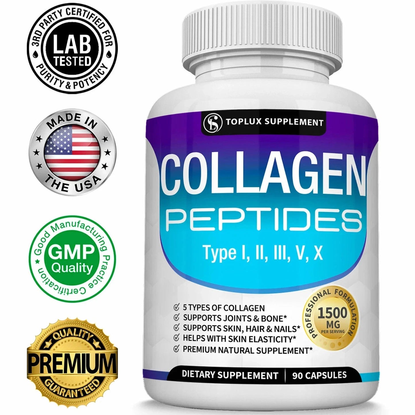 Collagen Peptides Toplux® - La flacidez en la piel y la caída del cabello pueden ser señales de falta de colágeno.