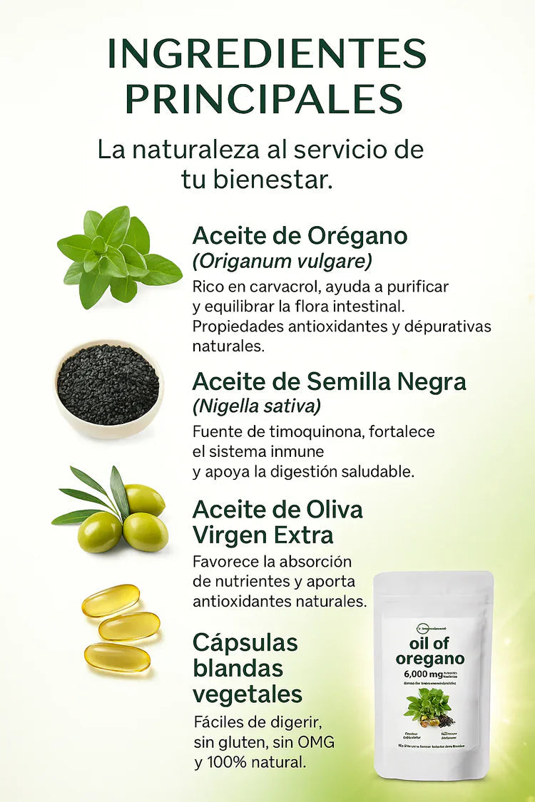 Aceite de Orégano Microingredients® - Si te enfermas seguido o vives con hinchazón constante, puede que nunca hayas atacado la causa real.