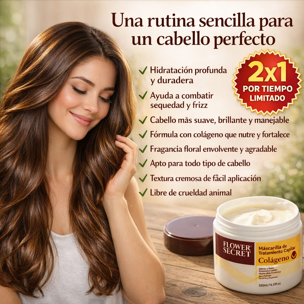 Mascarilla de Tratamiento Capilar con Colágeno 2x1