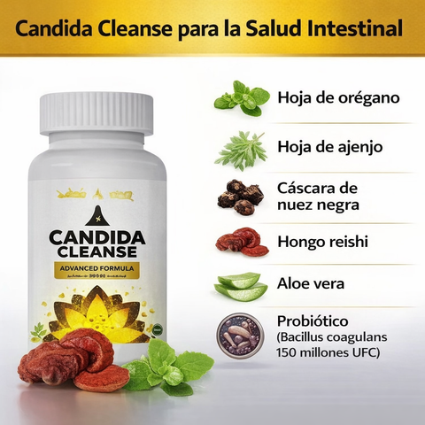 Candida Cleanse® - Menos hinchazón, menos gases y más energía en tus primeras semanas (sin químicos).