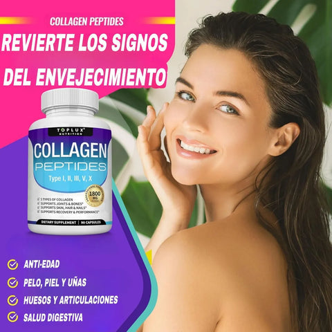 Collagen Peptides Toplux® - La flacidez en la piel y la caída del cabello pueden ser señales de falta de colágeno.