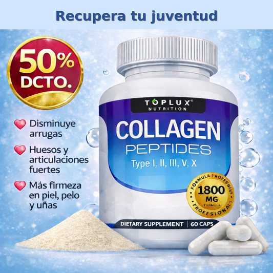 Collagen Peptides Toplux® - La flacidez en la piel y la caída del cabello pueden ser señales de falta de colágeno.