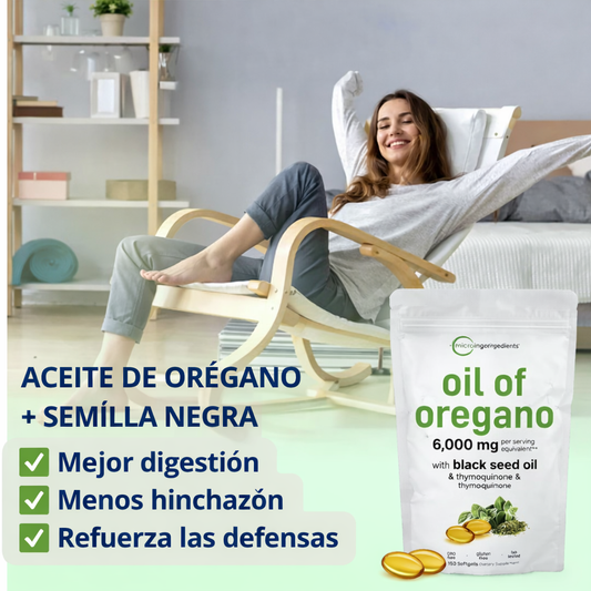 Aceite de Orégano Microingredients® - Si te enfermas seguido o vives con hinchazón constante, puede que nunca hayas atacado la causa real.